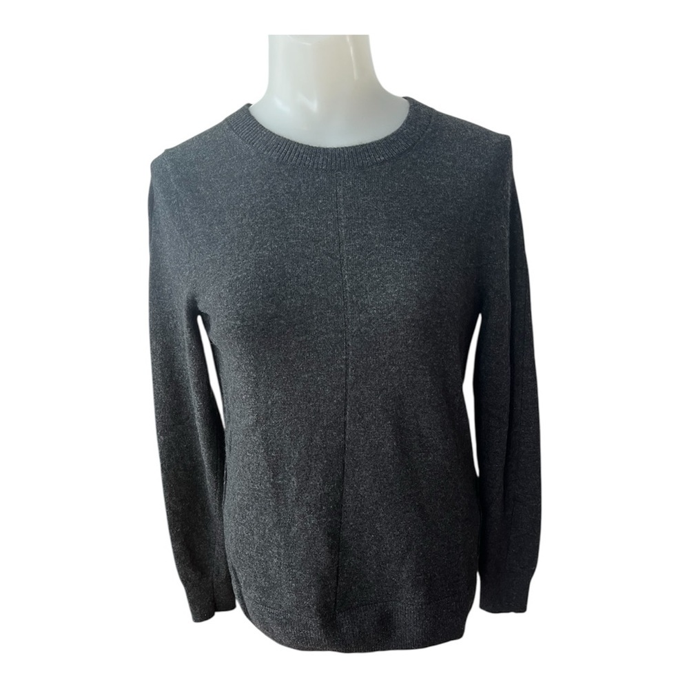 Banana Republic Fine Italian Yarn by Filpucci Charcoal Crew Neck Sweater size S